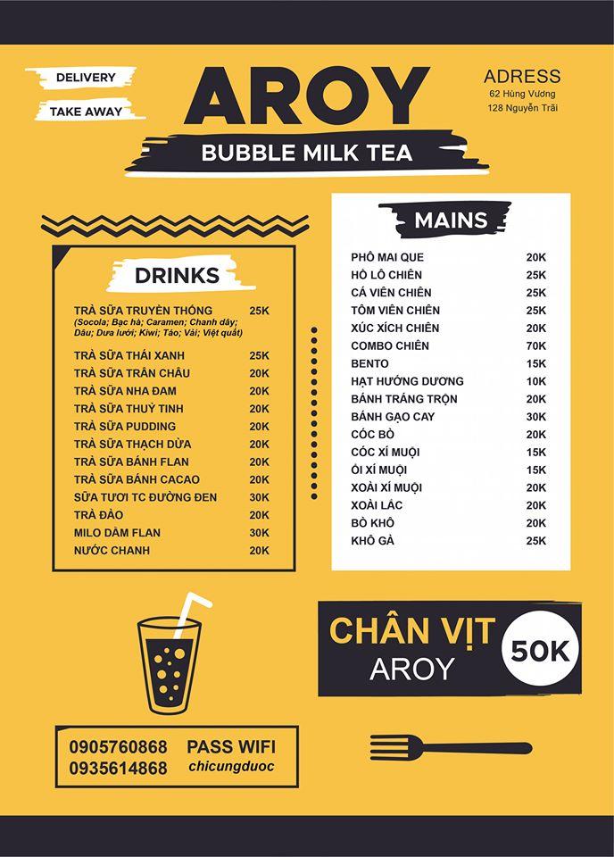 Trà sữa Aroy