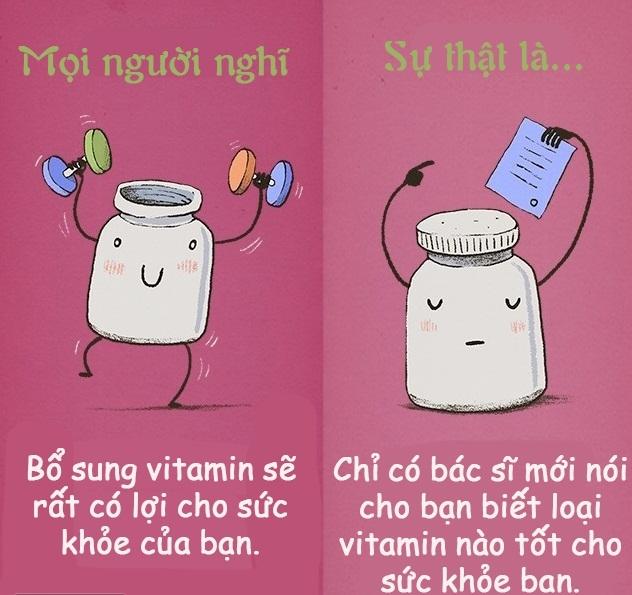 Bổ sung quá nhiều vitamin cho cơ thể