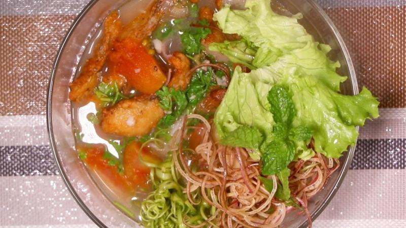 Bún cá điêu hồng
