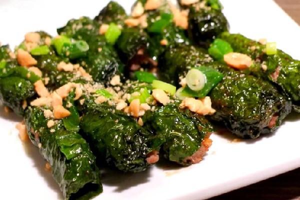 Cách làm bò nướng lá lốt