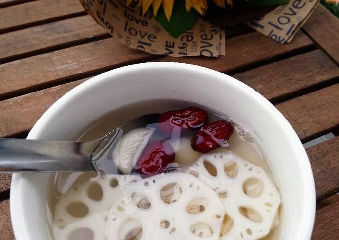 Chè củ sen, củ năng, táo đỏ
