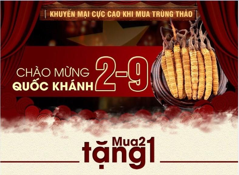 Chương trình khuyến mãi 2/9 của Đông Trùng Hạ Thảo Tây Tạng