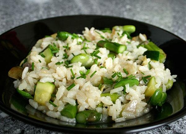 Cơm Rissoto với măng tây