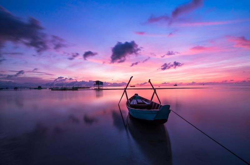 Đảo Ngọc lúc hoàng hôn.