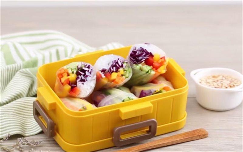 Gỏi cuốn chay cầu vồng