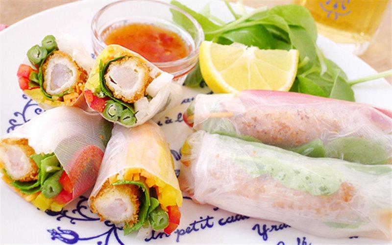 Gỏi cuốn tôm chiên
