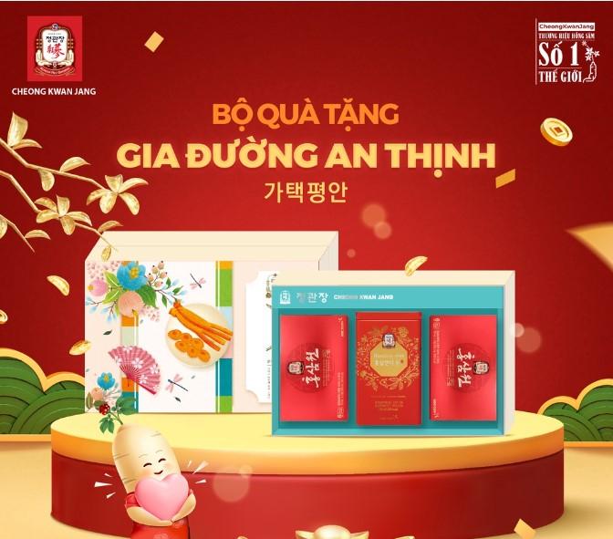 Hộp quà tết cao cấp Hồng Sâm KGC Cheong Kwan Jang Gia Đường An Thịnh