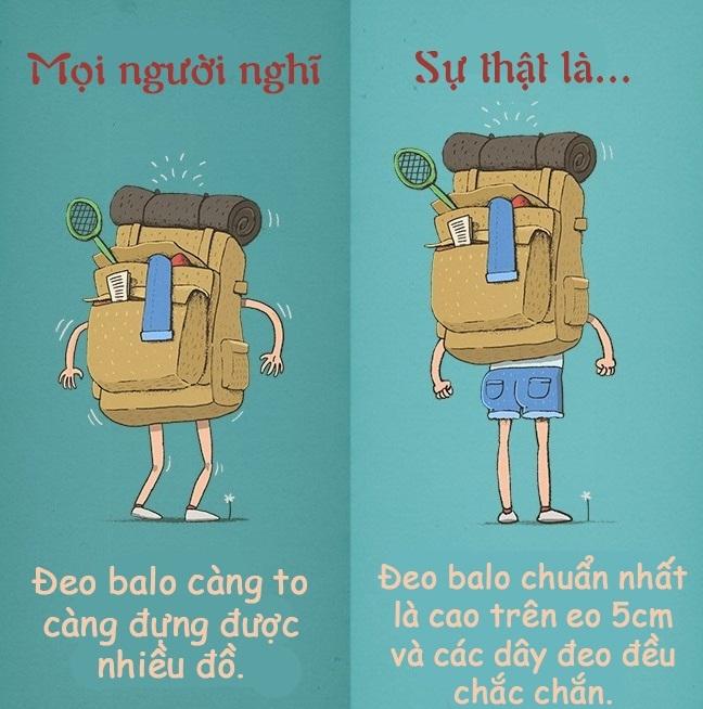 Mang balo quá tải