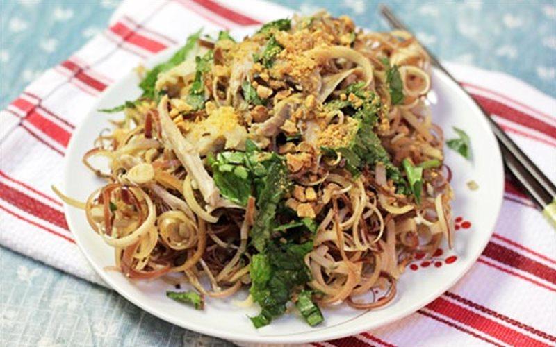 Nộm rau má hoa chuối