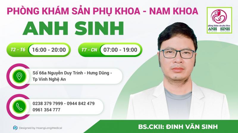 Phòng khám Sản Phụ khoa - Nam khoa Anh Sinh