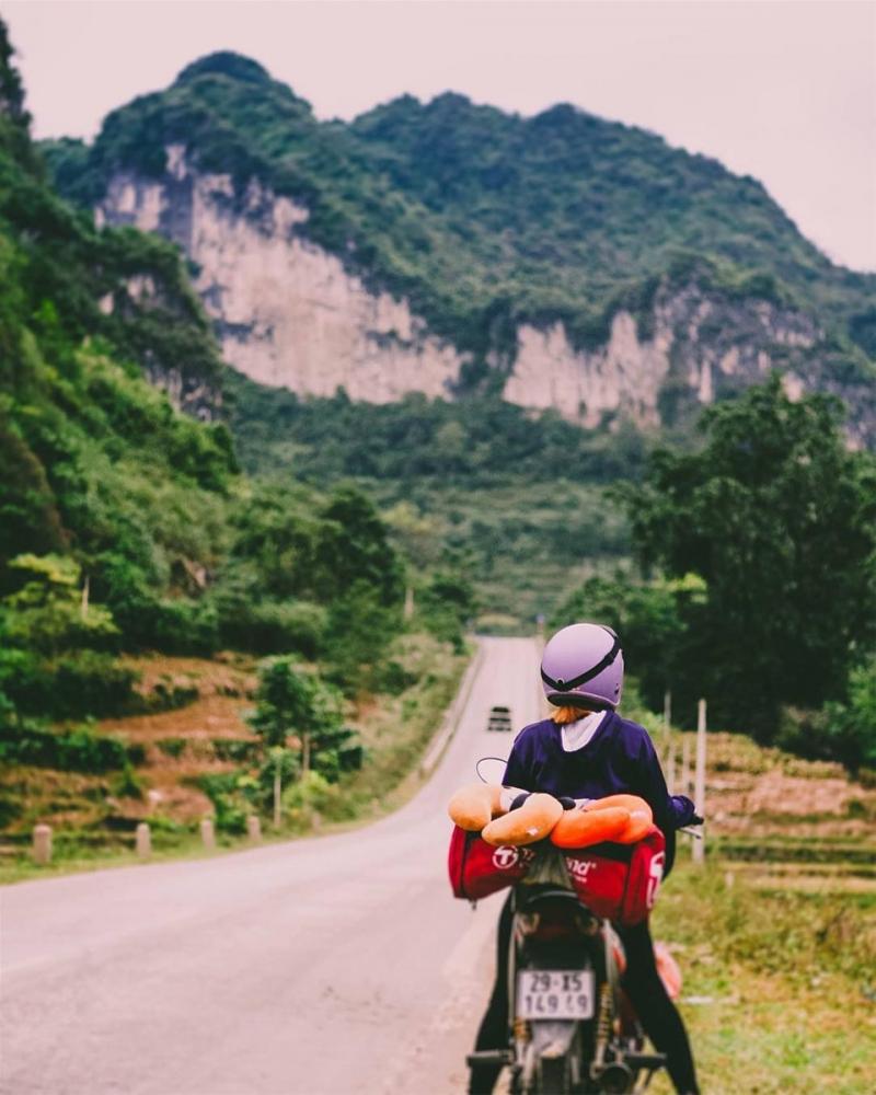 Các bạn yêu thích Phượt có thể di chuyển bằng xe máy