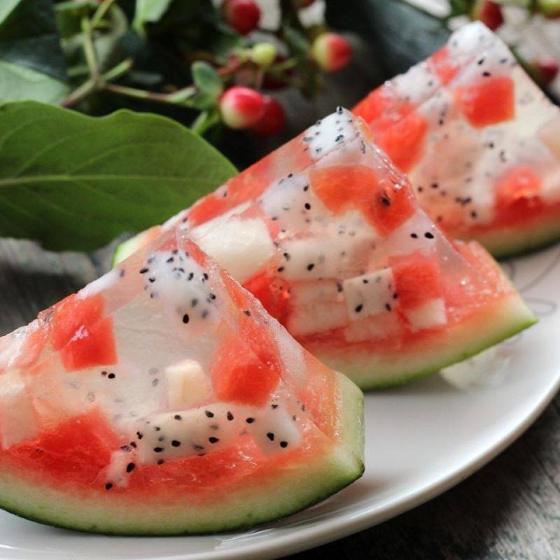 Thạch rau câu dưa hấu trái cây