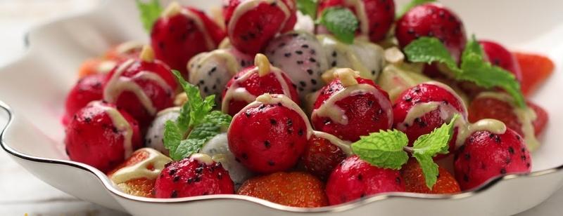 Salad trái cây sốt tảo