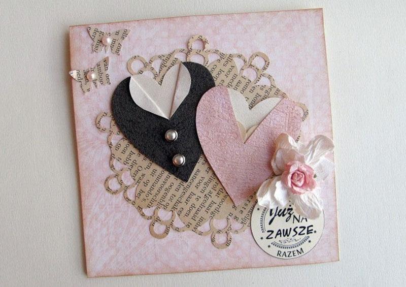 Thiệp Valentine cặp đôi trái tim