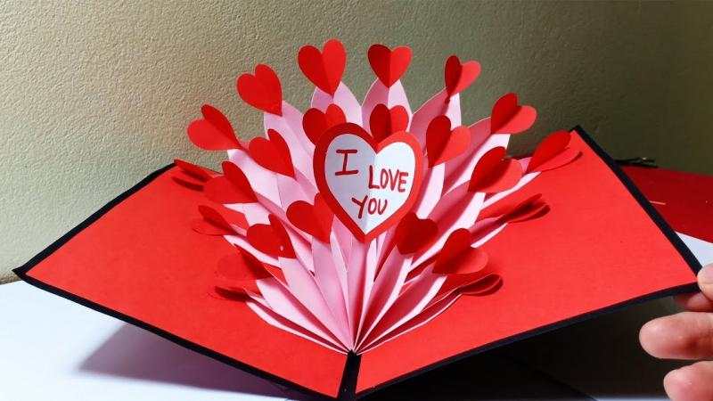 Thiệp Valentine 3D