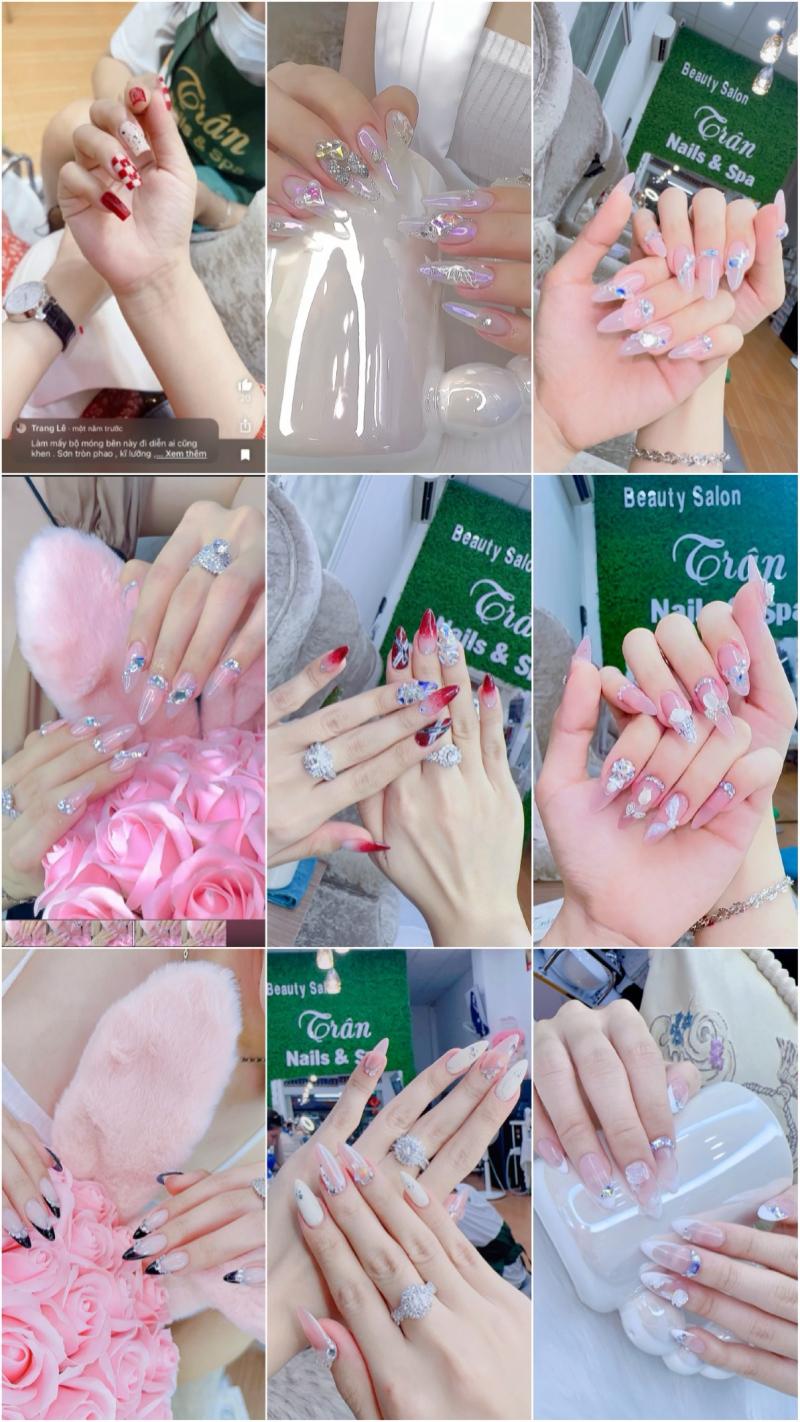 Mẫu nail được đính tinh xảo