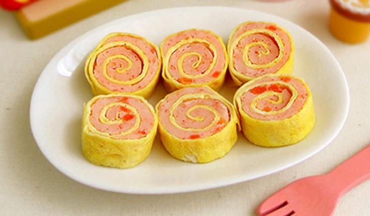 Trứng chiên cuộn tôm