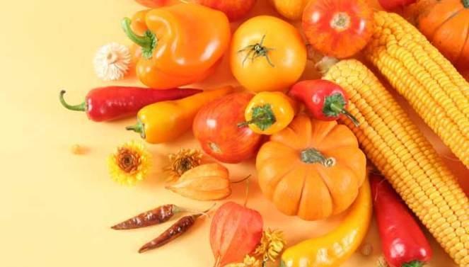 Rau quả màu vàng, đỏ bổ sung vitamin