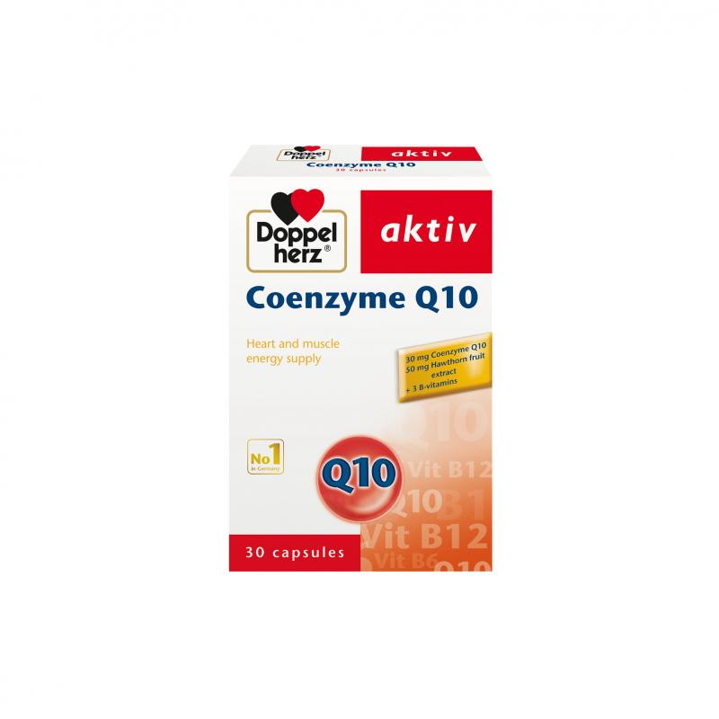 Viên uống bổ tim mạch, điều hòa huyết áp Doppelherz Aktiv Coenzyme Q10