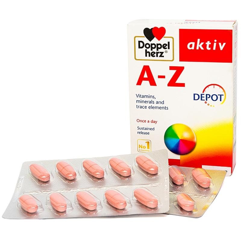 Viên uống Vitamin tổng hợp tăng cường sức khỏe đề kháng Doppelherz Aktiv A-Z Depot