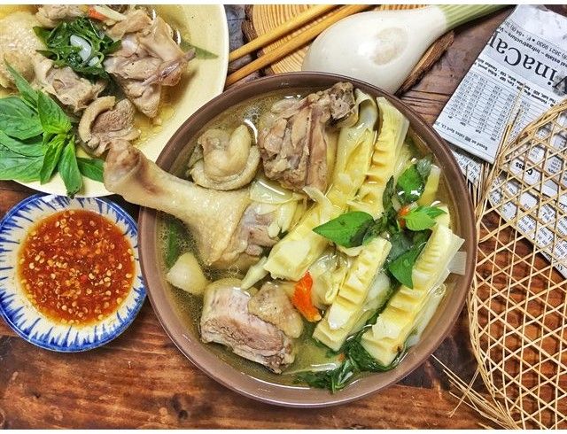 Món ngon vịt xáo măng