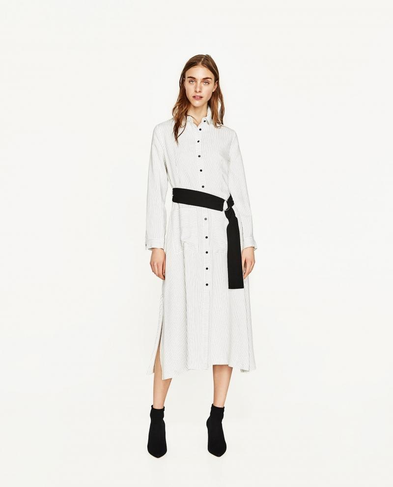 Striped Tunic with Belt